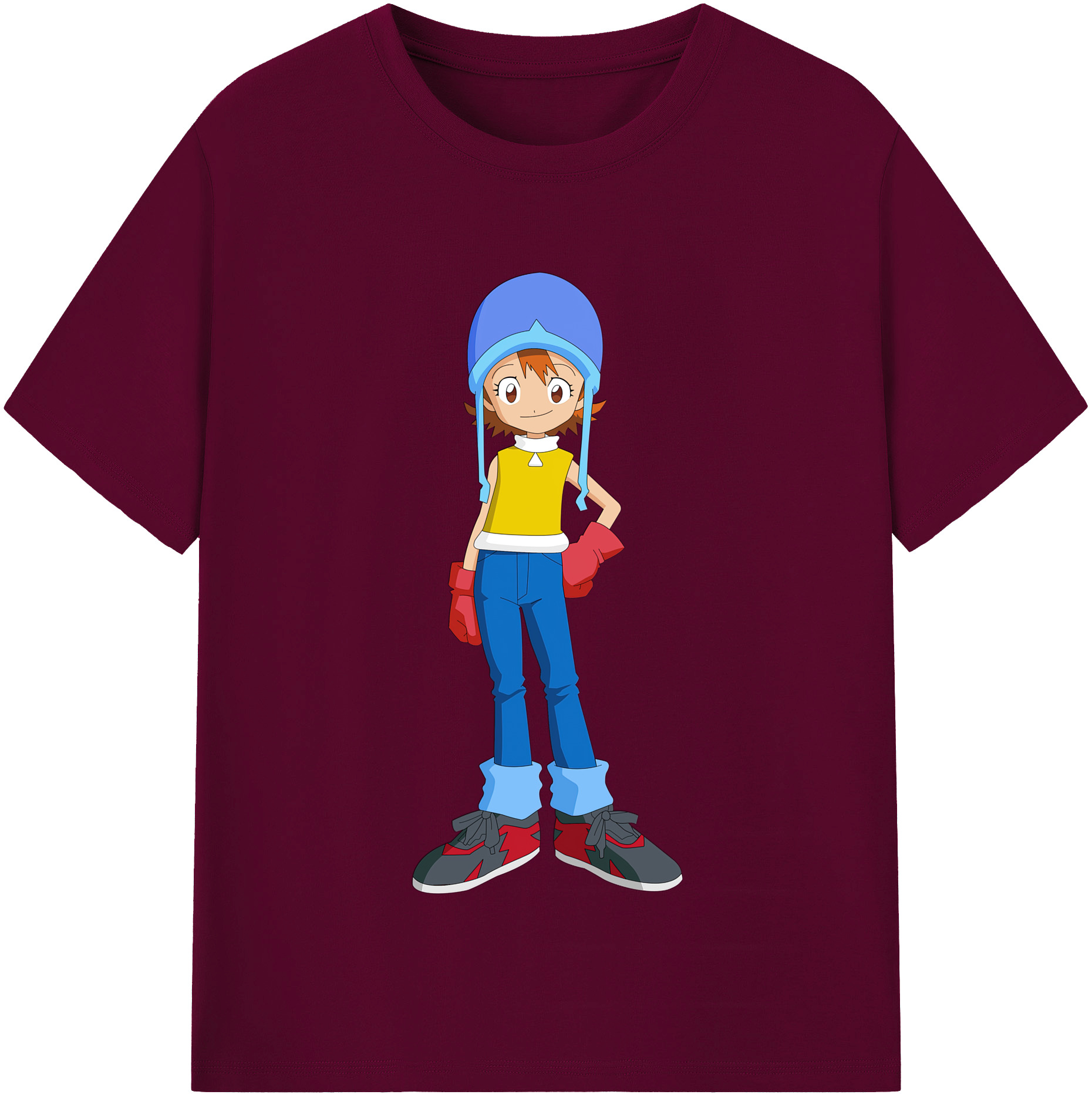 （画像用） Digimon デジタルモンスター/デジモン レディースカジュアルプリントTシャツ（綿100％）